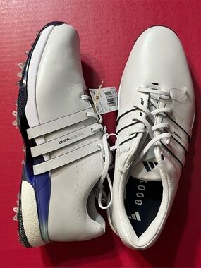 adidas Tour 360 24 BOOST Men’s Golf Shoes Sz 12 Grey/Ink/Colbalt Blue IH5170**